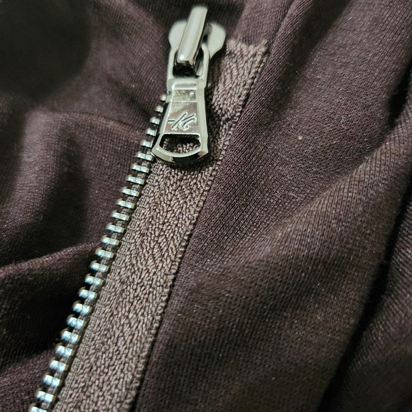 Kenneth Cole New York sz XS deep chocolate sheath dress. Crossed front w zip - Picture 8 of 8